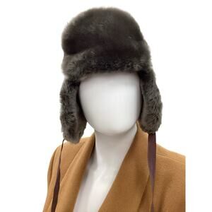 VTG Norma Kamala For Stetson Hat Women’s SZ M(Tag) Runs Small Mouton Fur Brown
